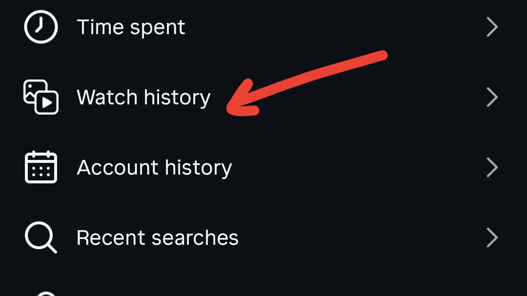 image to tap Watch History